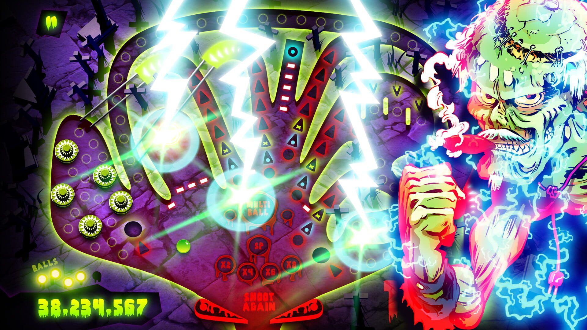 Screenshot for Zombie Pinball