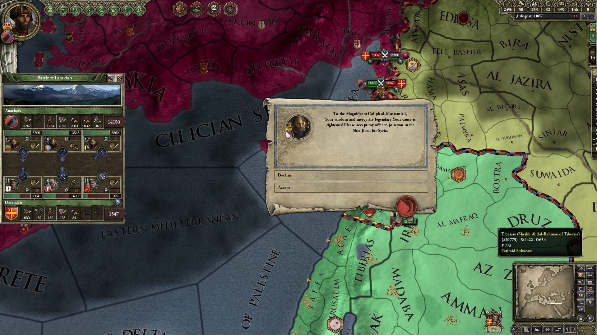 Screenshot for Crusader Kings II: Sword of Islam