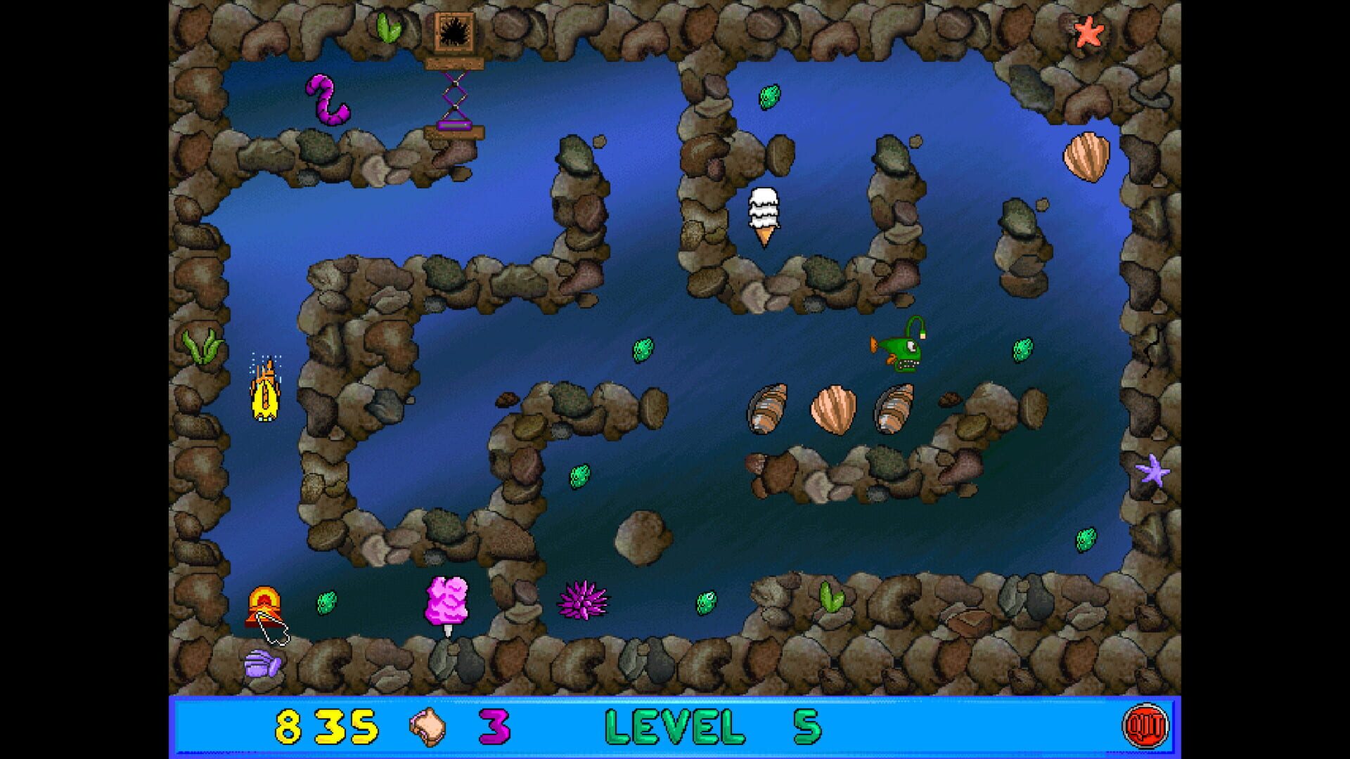 Screenshot for Freddi Fish and Luther's Maze Madness