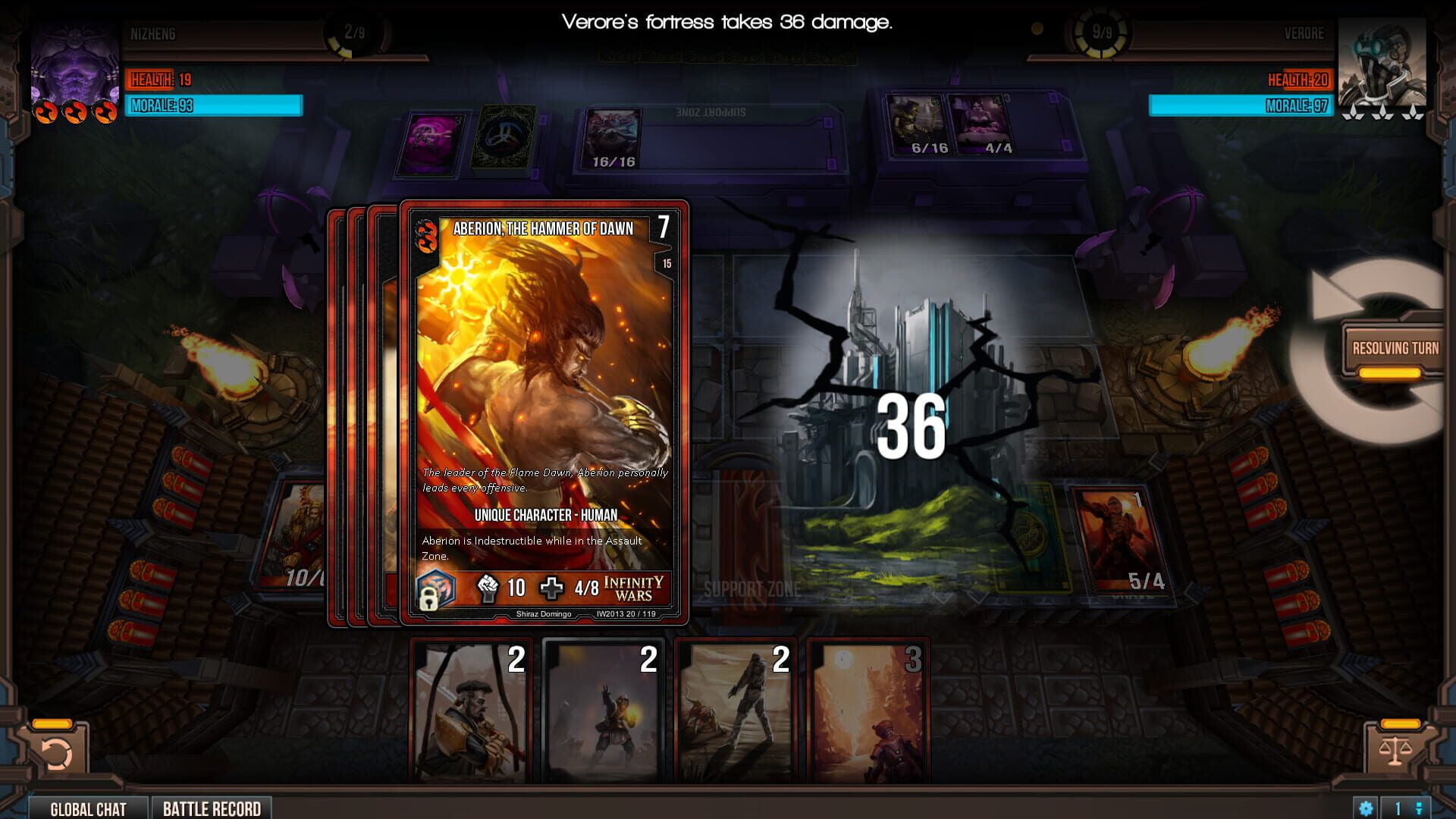 Screenshot for Infinity Wars: Animated Trading Card Game