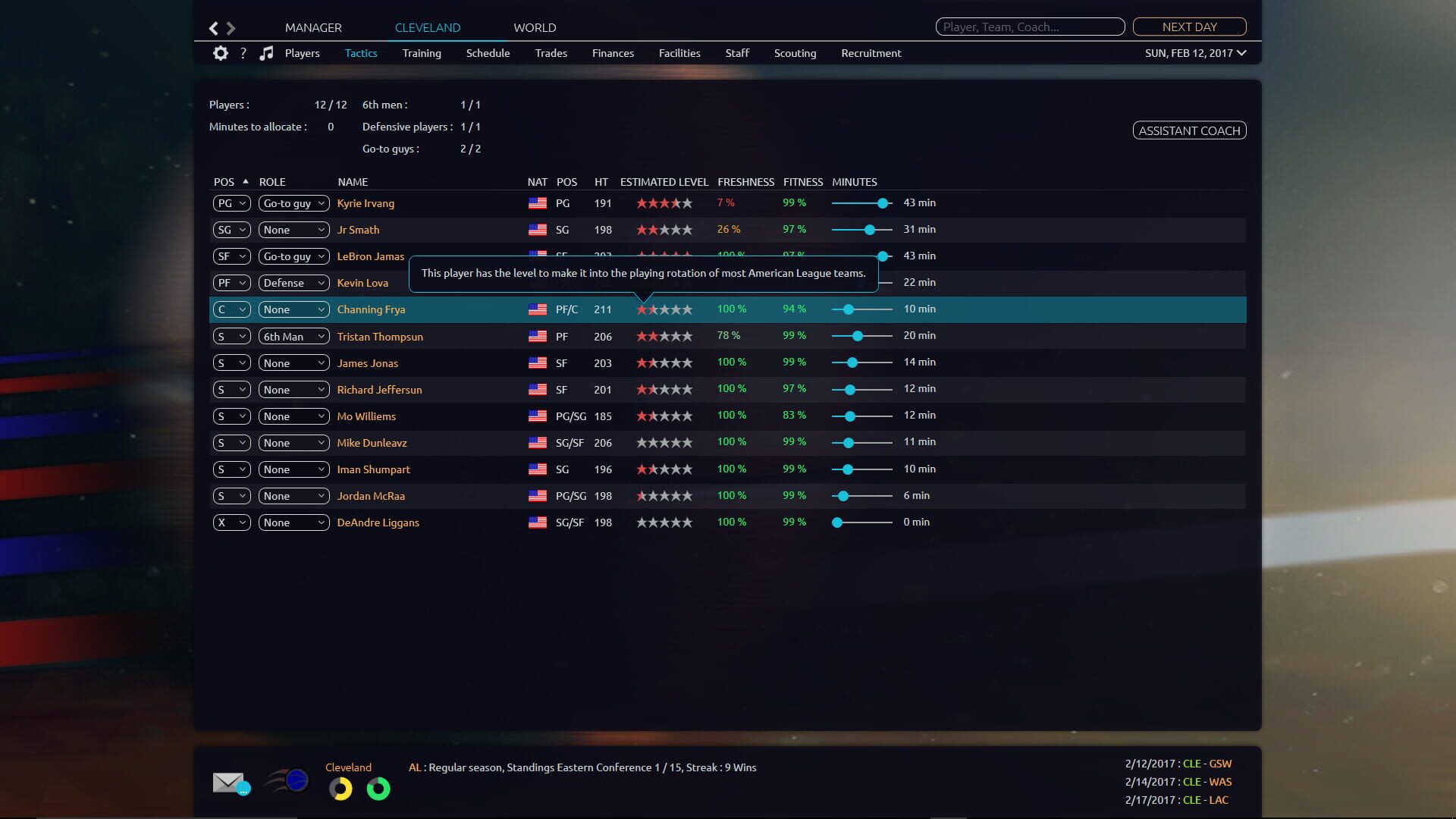 Screenshot for Pro Basketball Manager 2017