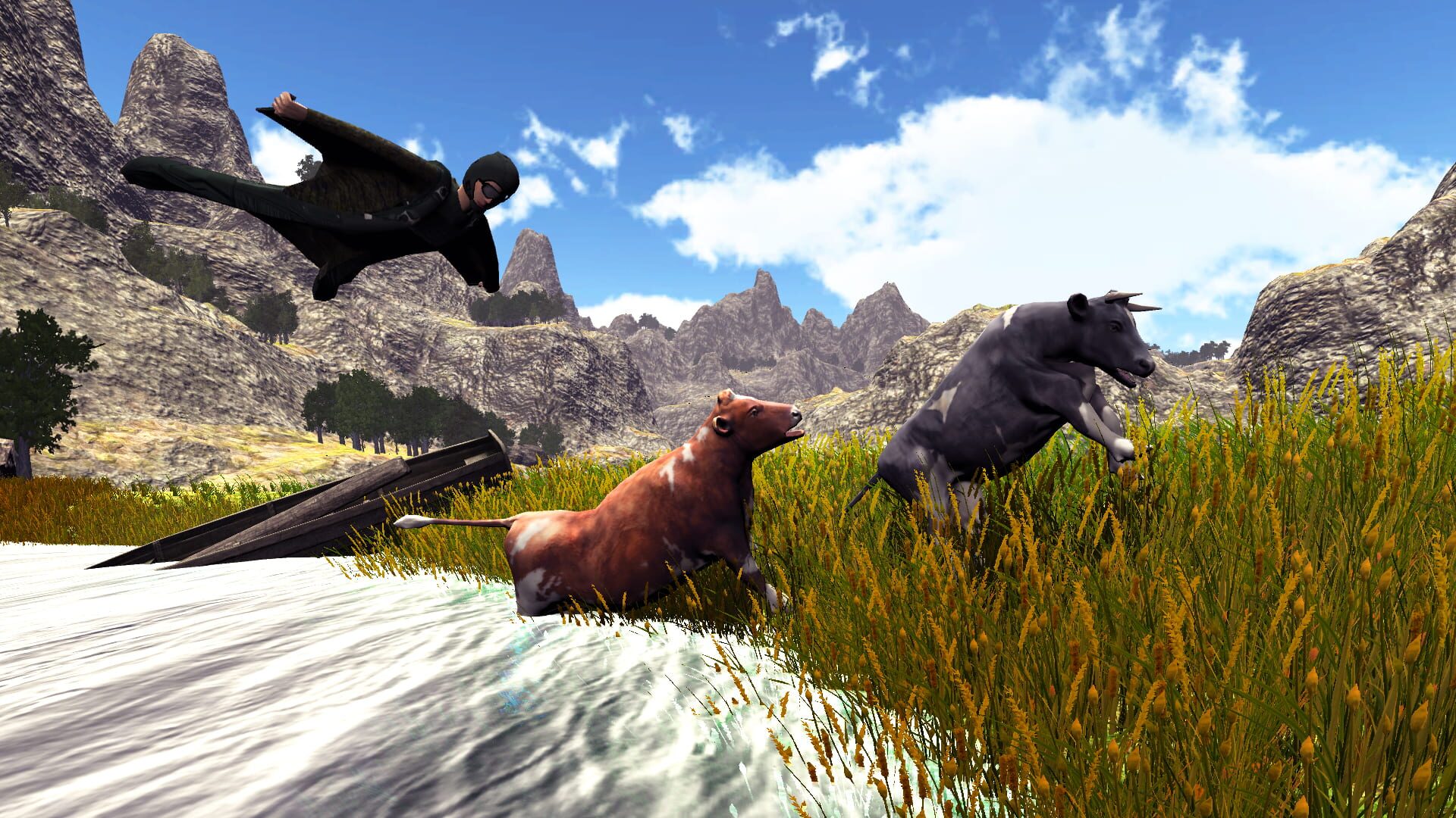 Screenshot for Cow Catcher Simulator