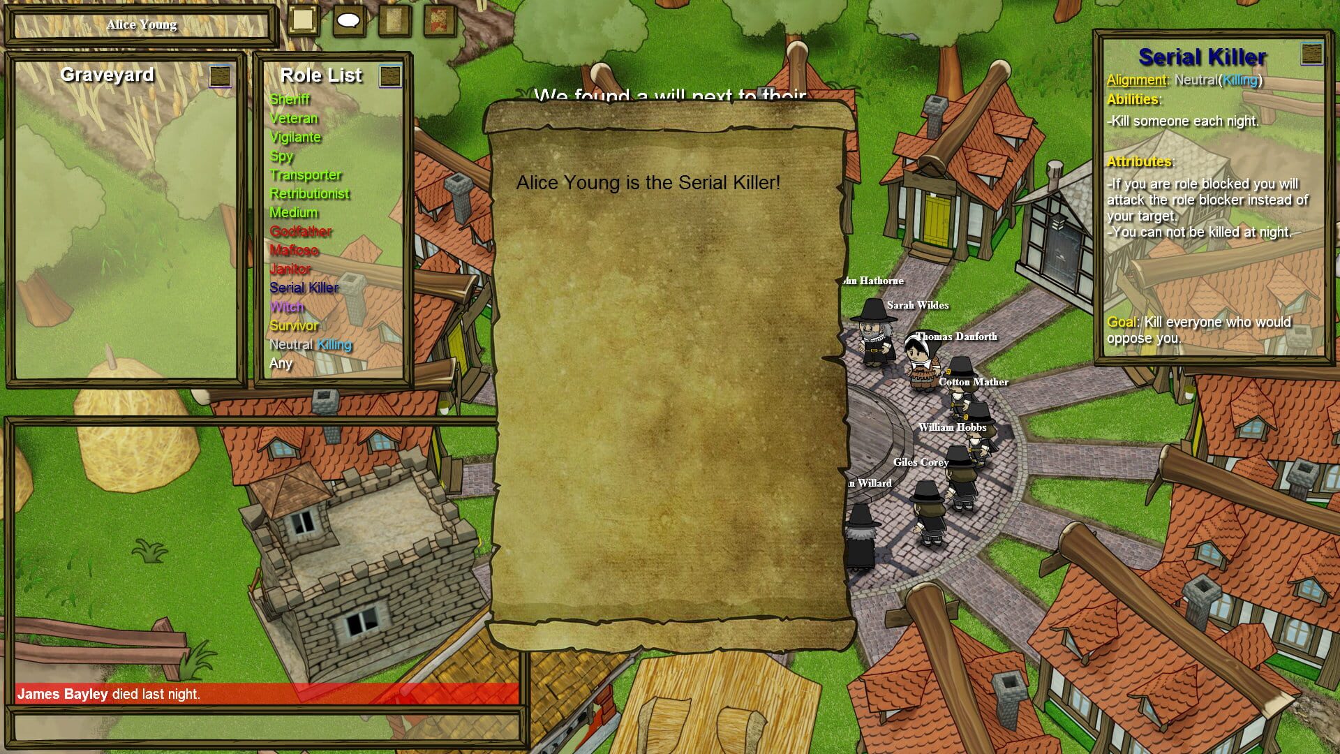 Screenshot for Town of Salem