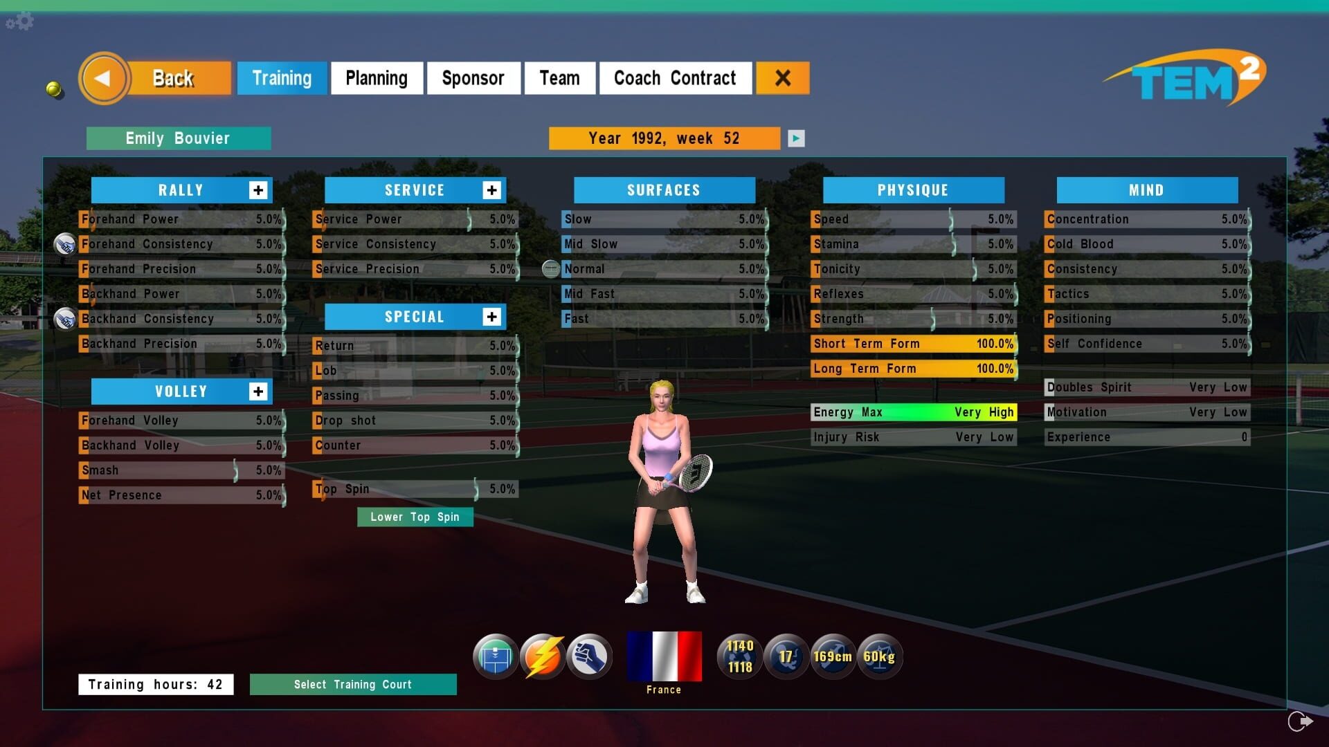 Screenshot for Tennis Elbow Manager 2