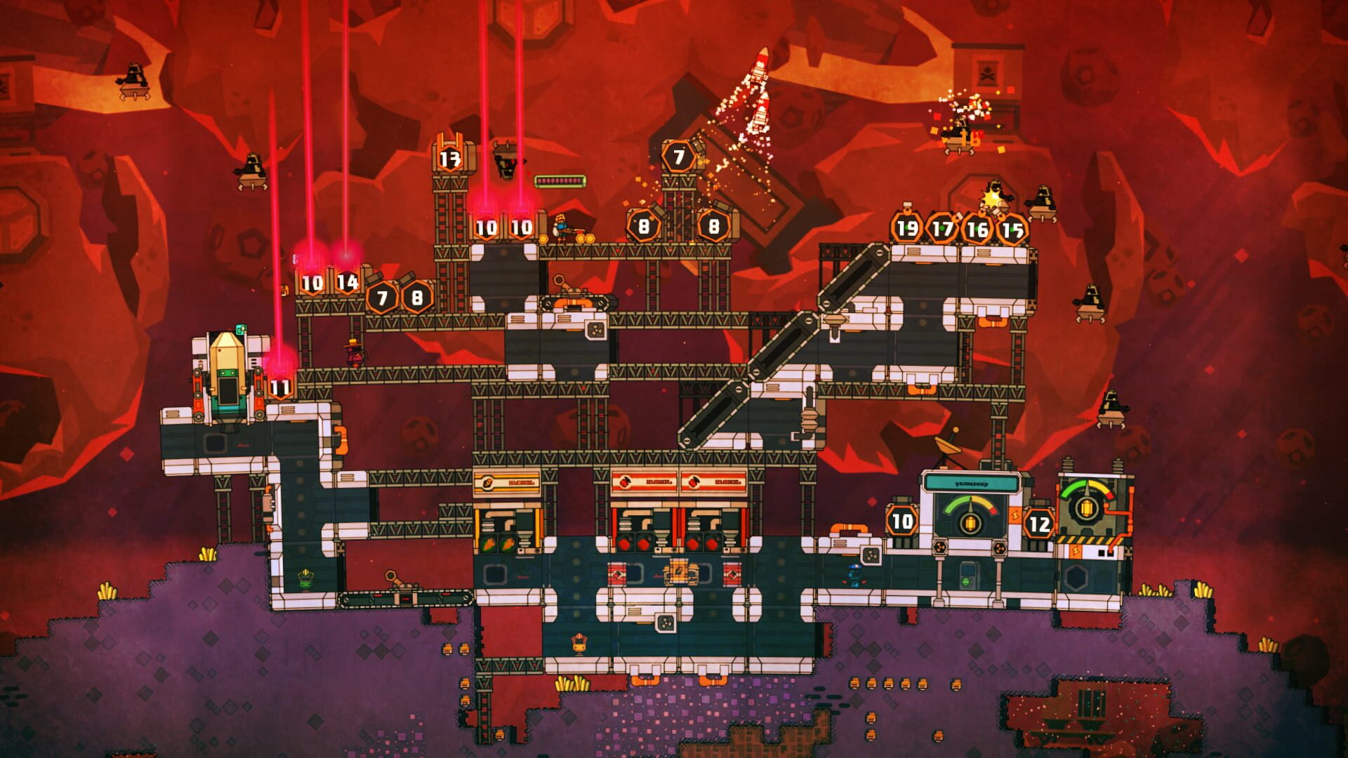 Screenshot for PixelJunk Nom Nom Galaxy