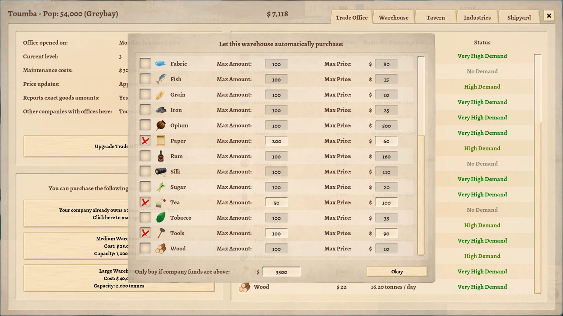 Screenshot for Winds of Trade