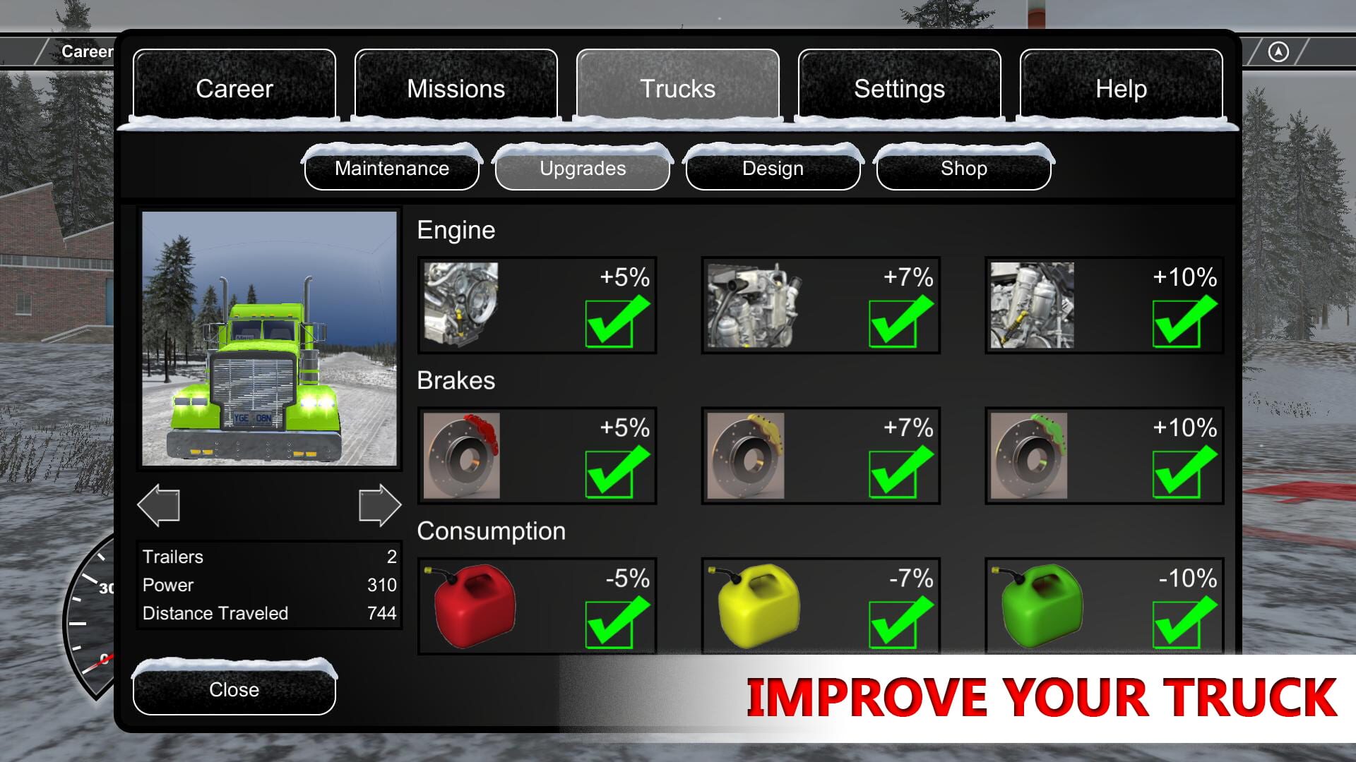 Screenshot for Arctic Trucker Simulator