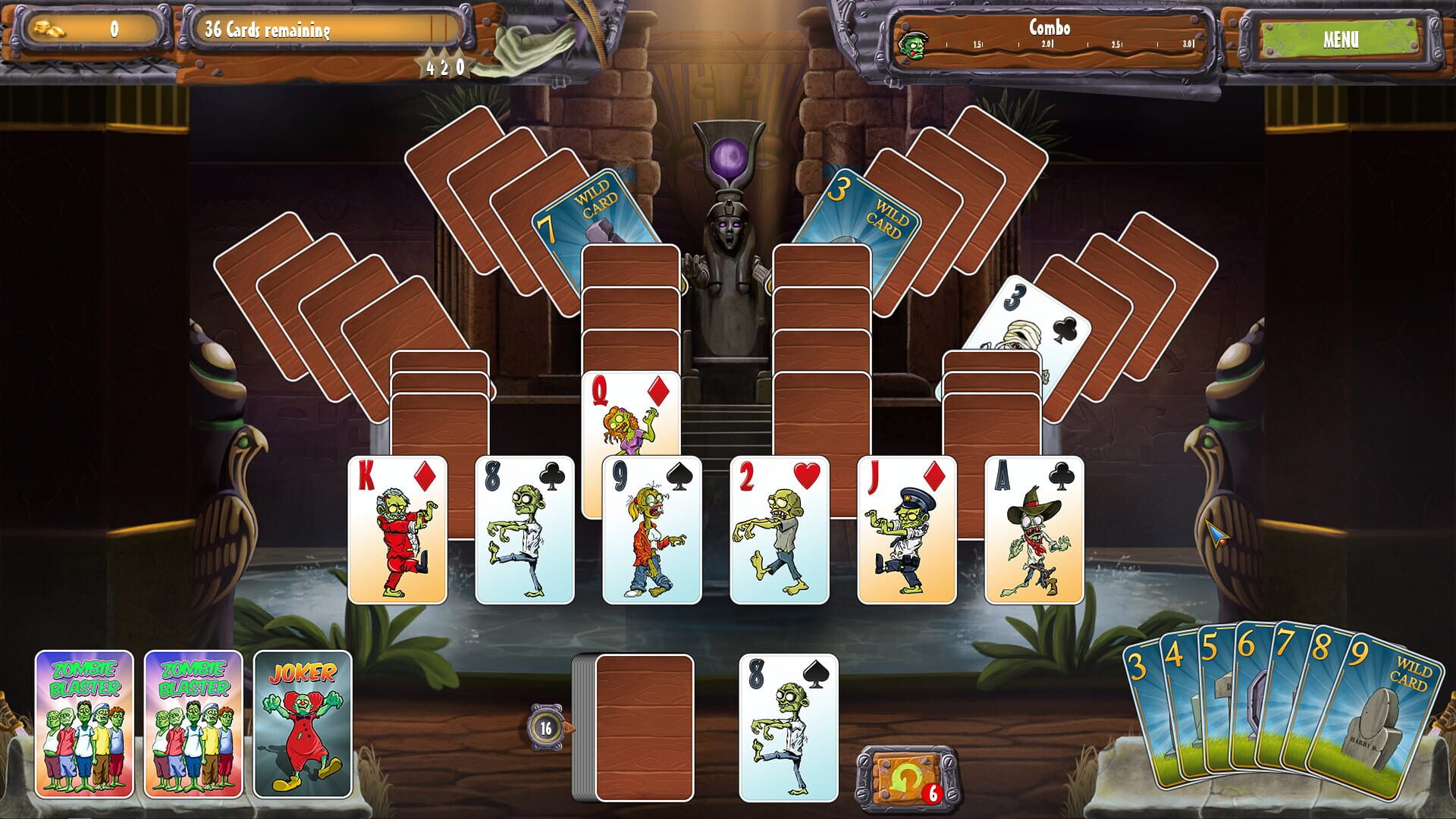 Screenshot for Zombie Solitaire 2 Chapter 3