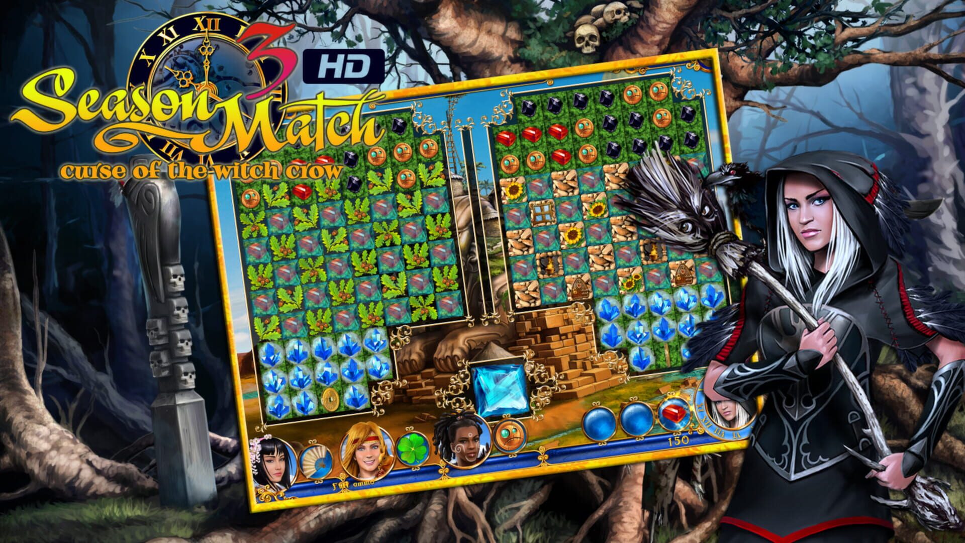 Screenshot for Season Match 3: Curse of the Witch Crow