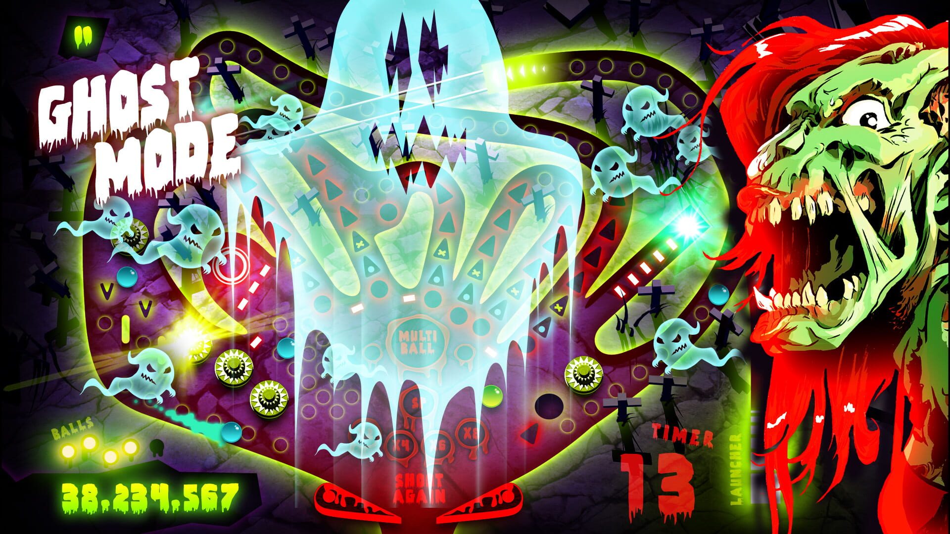 Screenshot for Zombie Pinball
