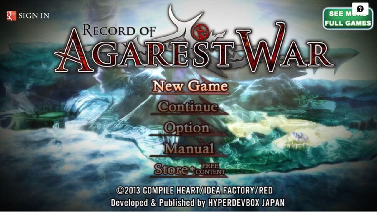 Screenshot for Record of Agarest War