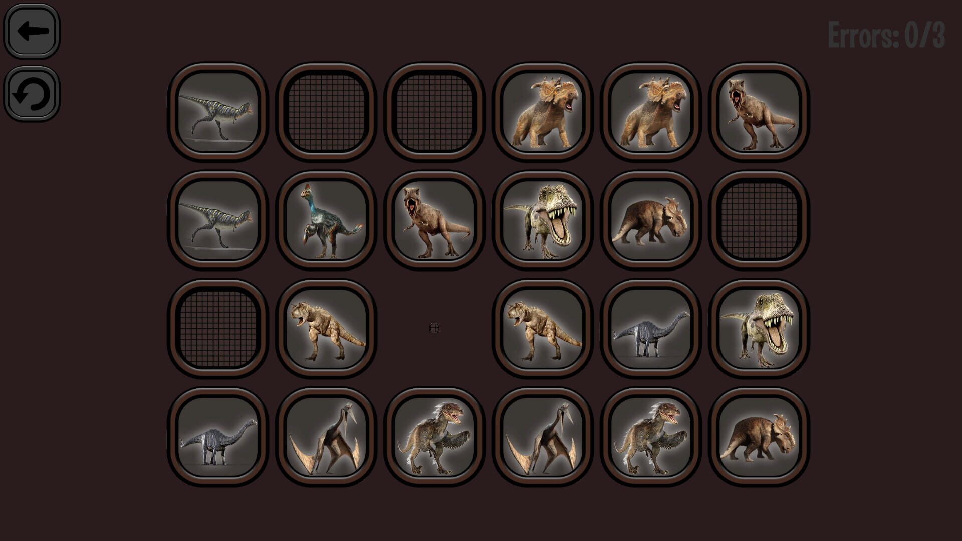 Screenshot for Animals Memory: Dinosaurs