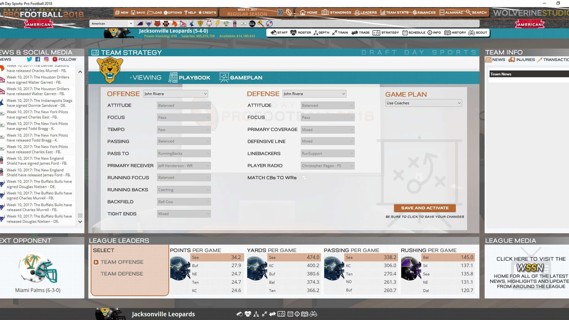 Screenshot for Draft Day Sports: Pro Football 2018