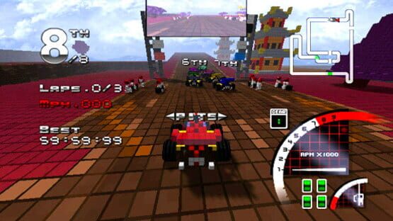 Screenshot for 3D Pixel Racing