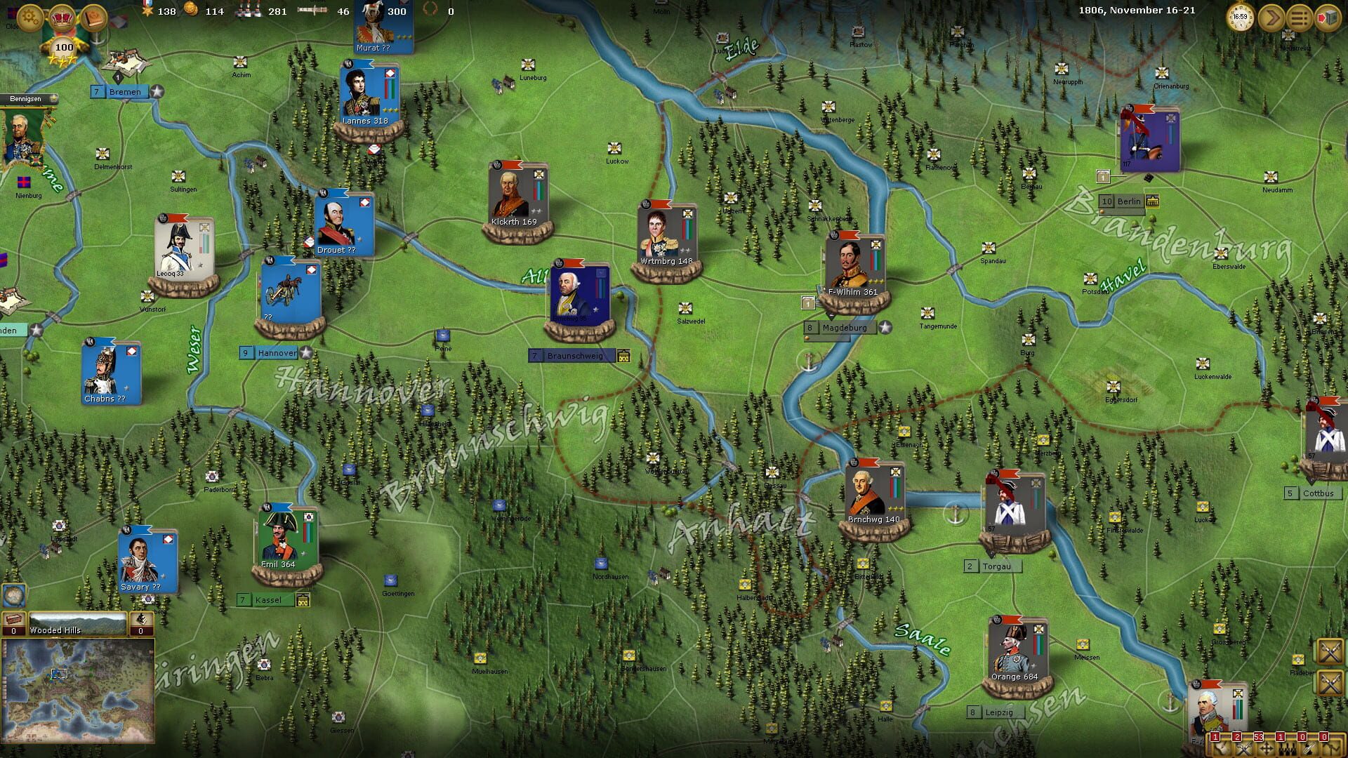 Screenshot for Wars of Napoleon