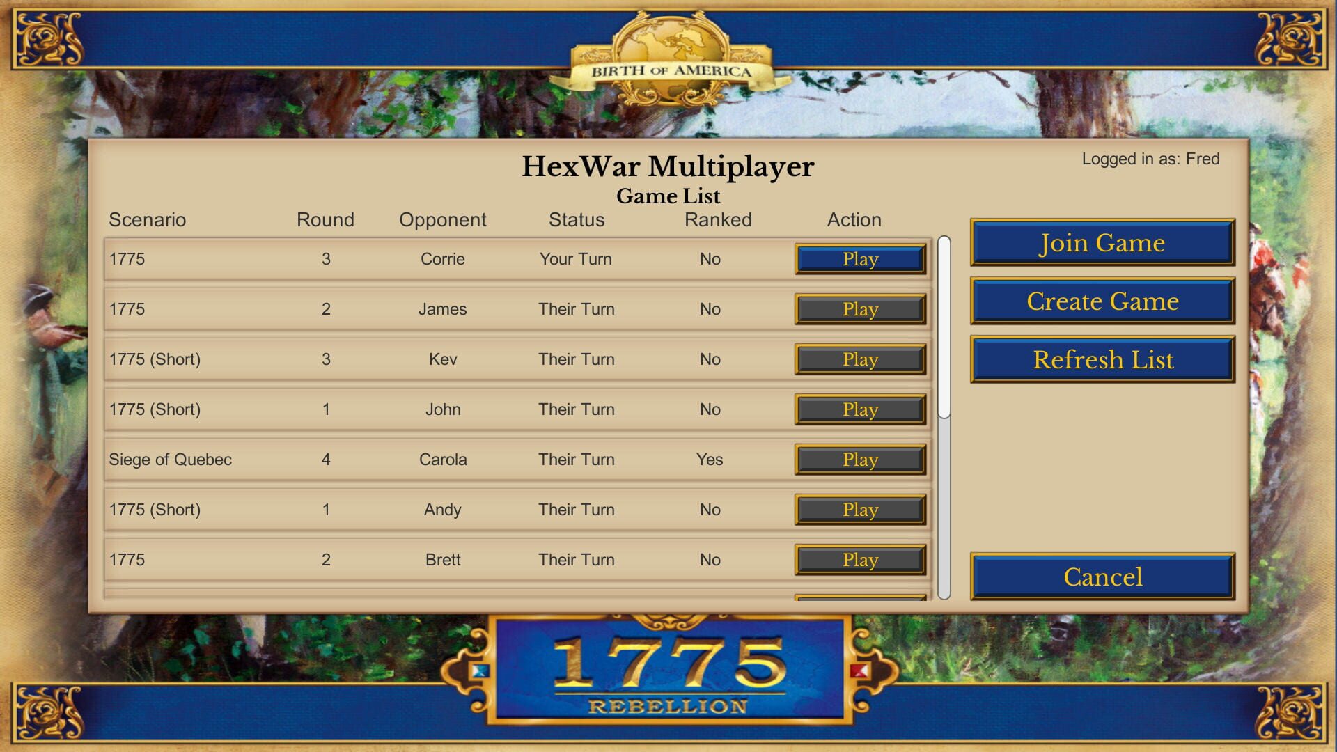 Screenshot for 1775: Rebellion