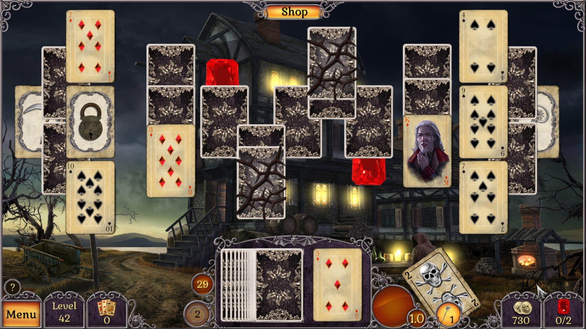Screenshot for Jewel Match Twilight Solitaire
