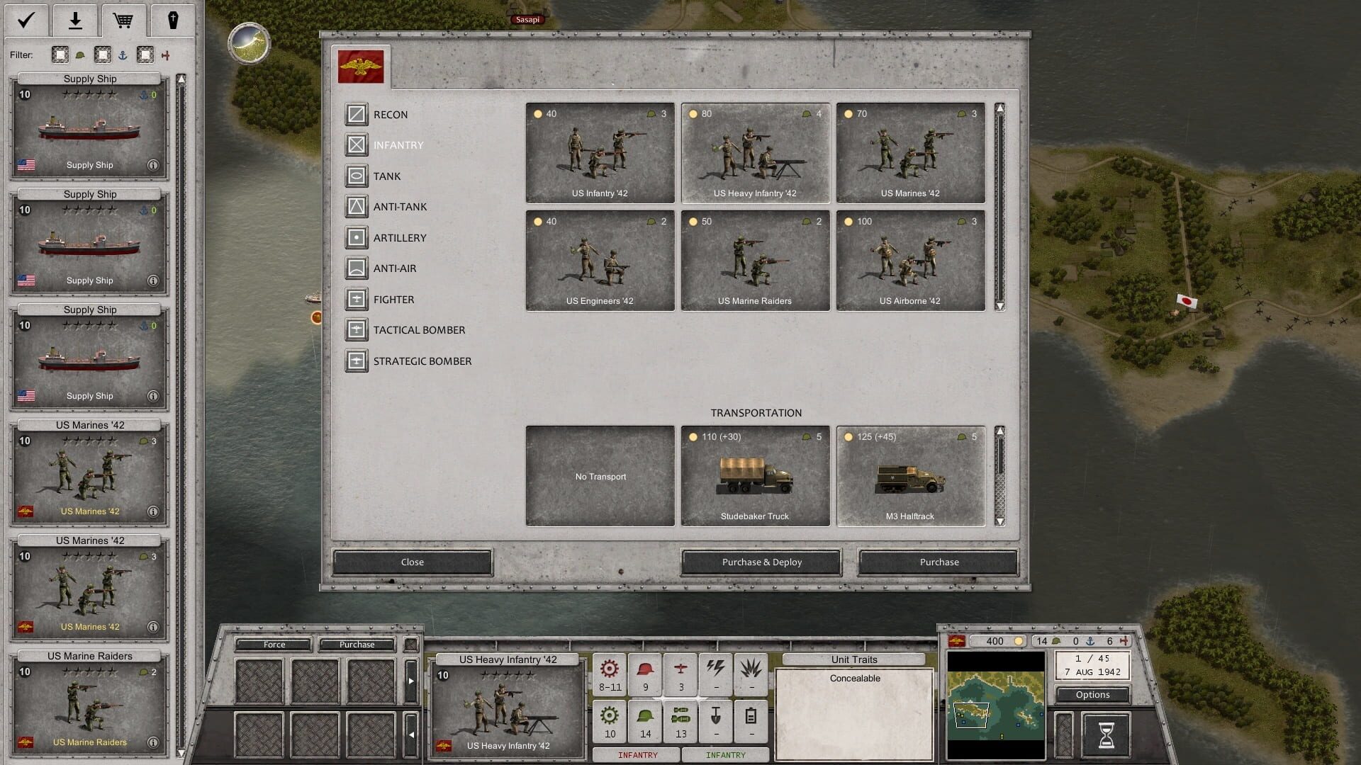 Screenshot for Order of Battle: World War II