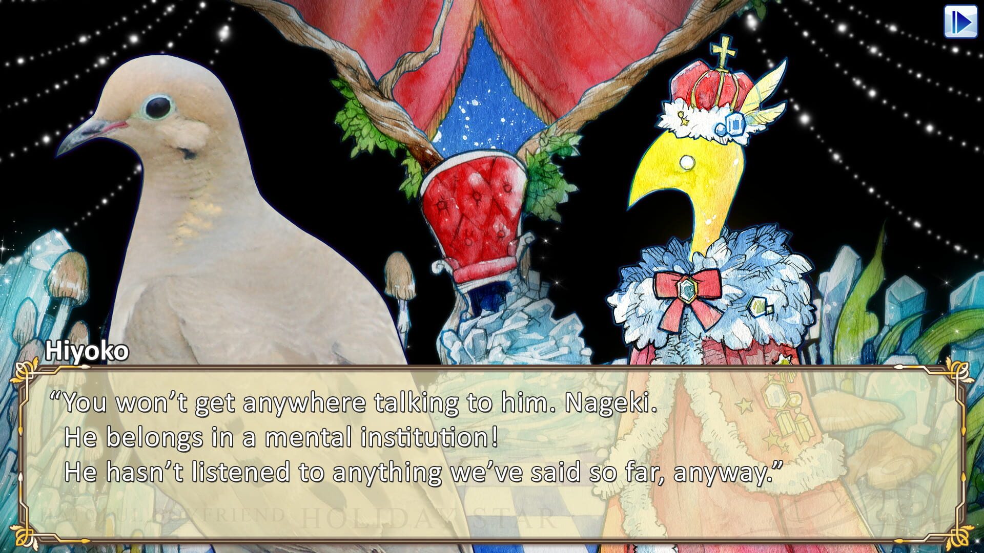 Screenshot for Hatoful Boyfriend: Holiday Star