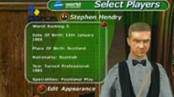 Screenshot for World Championship Snooker 2003