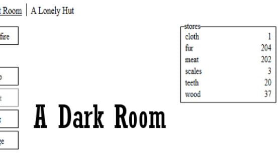 Screenshot for A Dark Room
