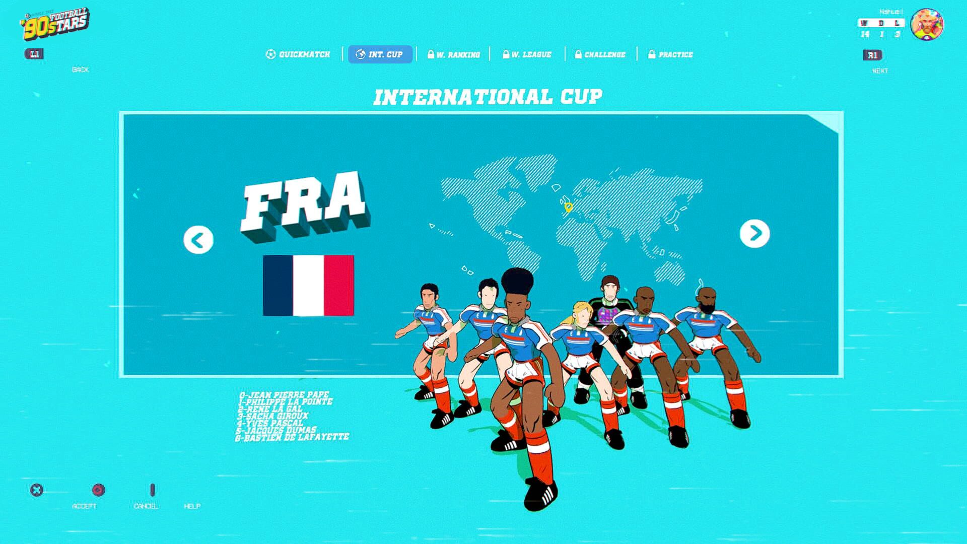 Screenshot for '90s Football Stars