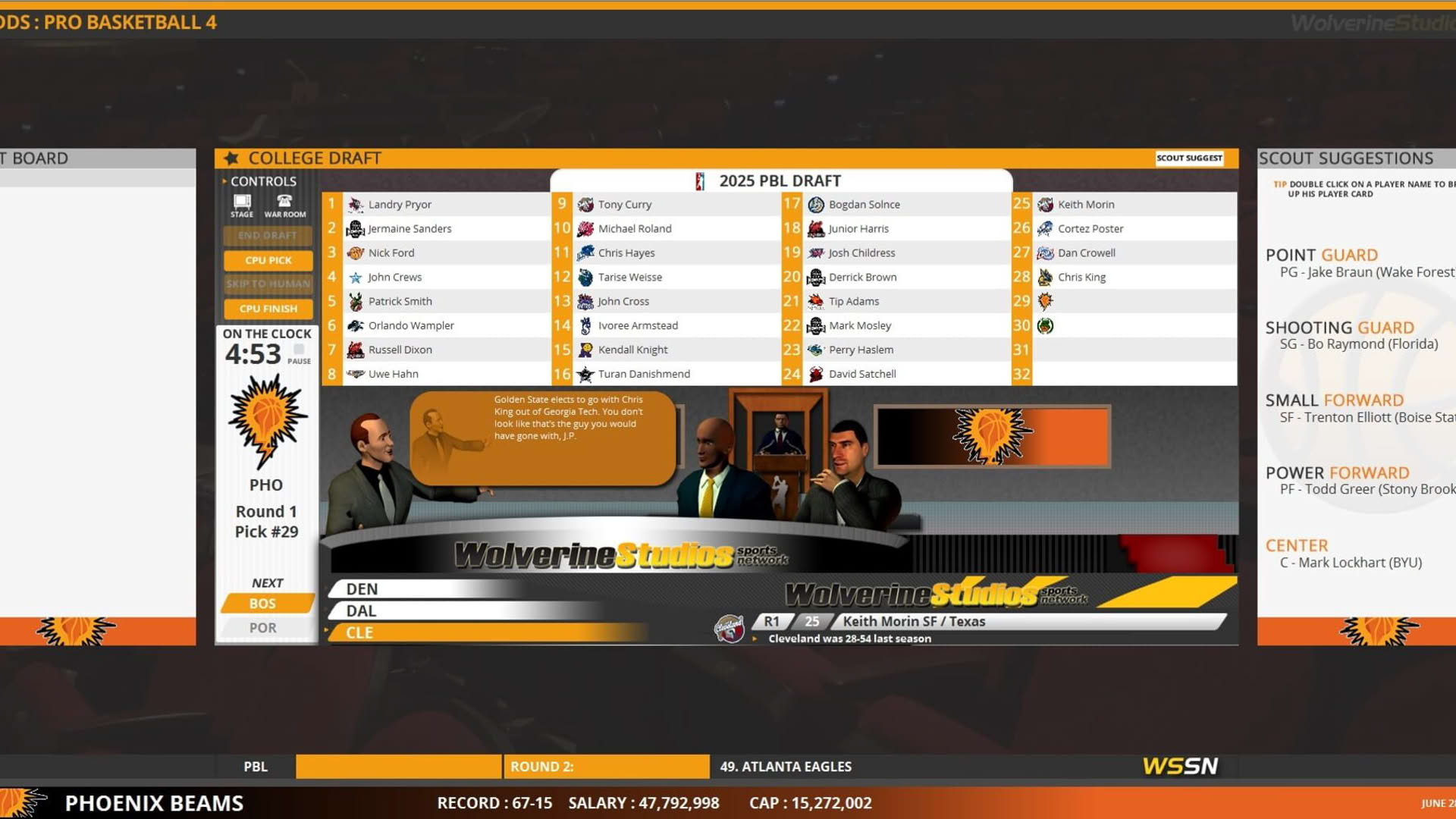 Screenshot for Draft Day Sports Pro Basketball 4