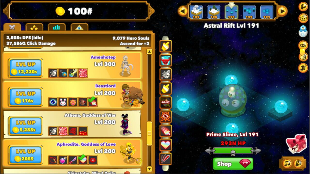 Screenshot for Clicker Heroes