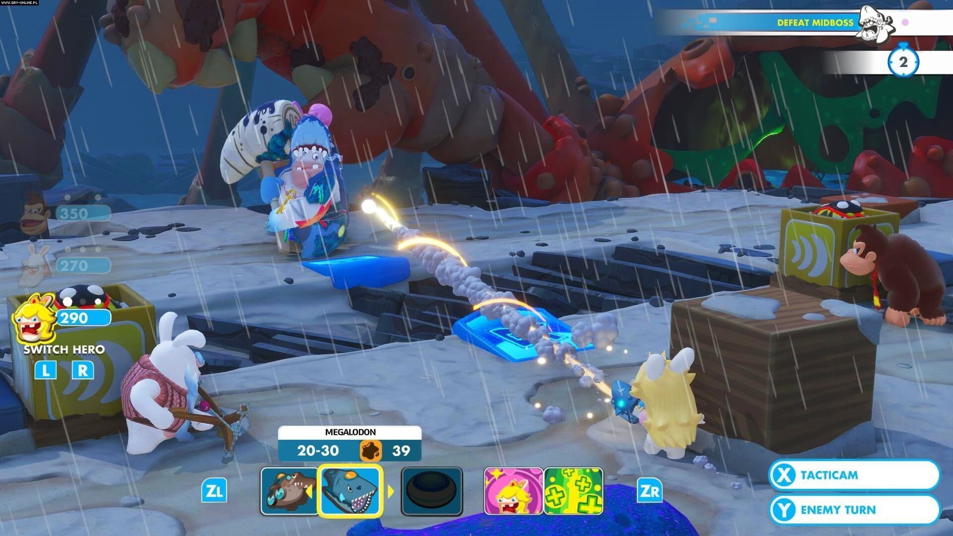 Screenshot for Mario + Rabbids Kingdom Battle: Donkey Kong Adventure