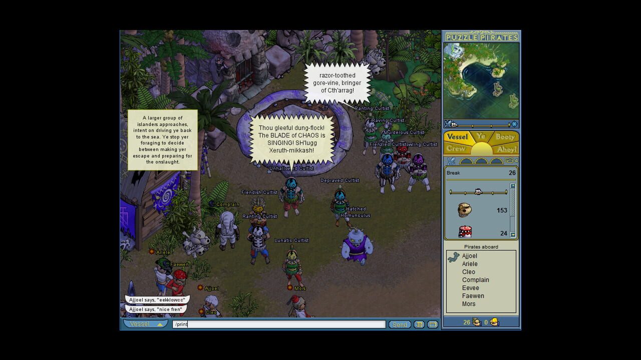 Screenshot for Puzzle Pirates: Dark Seas
