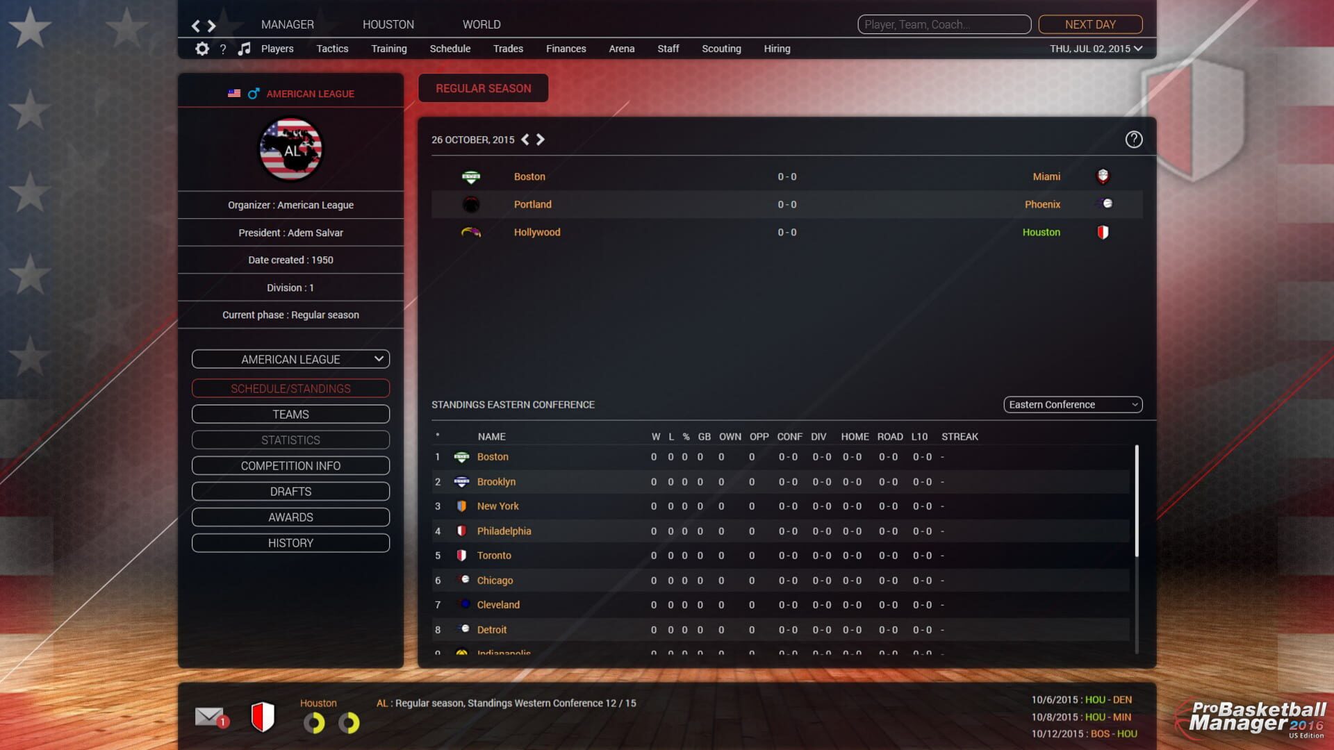 Screenshot for Pro Basketball Manager 2016