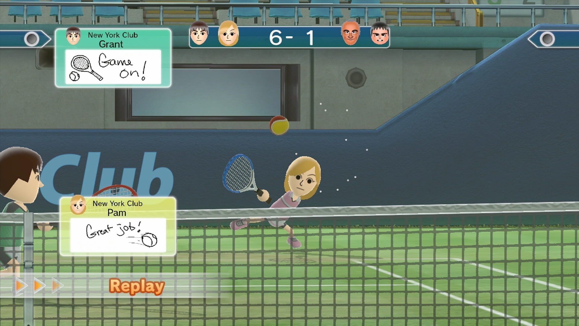 Screenshot for Wii Sports Club: Tennis