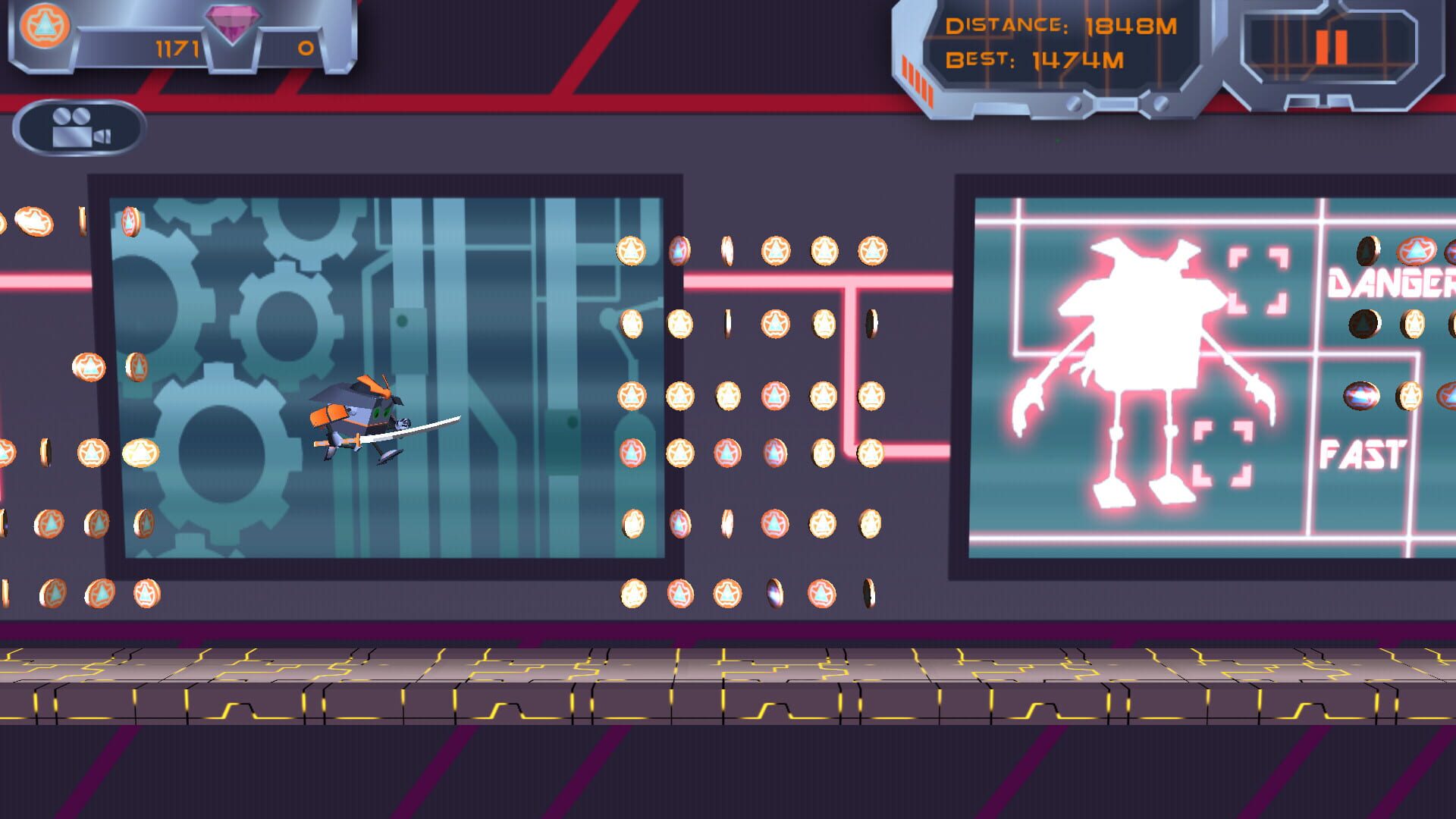 Screenshot for Cube Samurai: RUN!