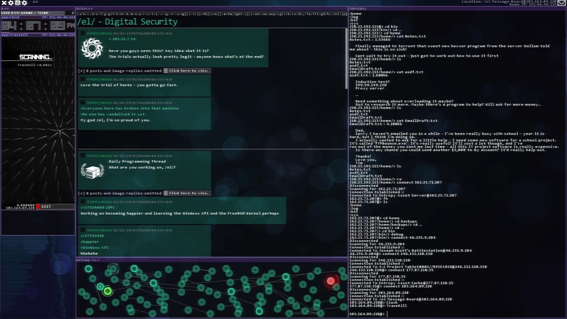 Screenshot for Hacknet