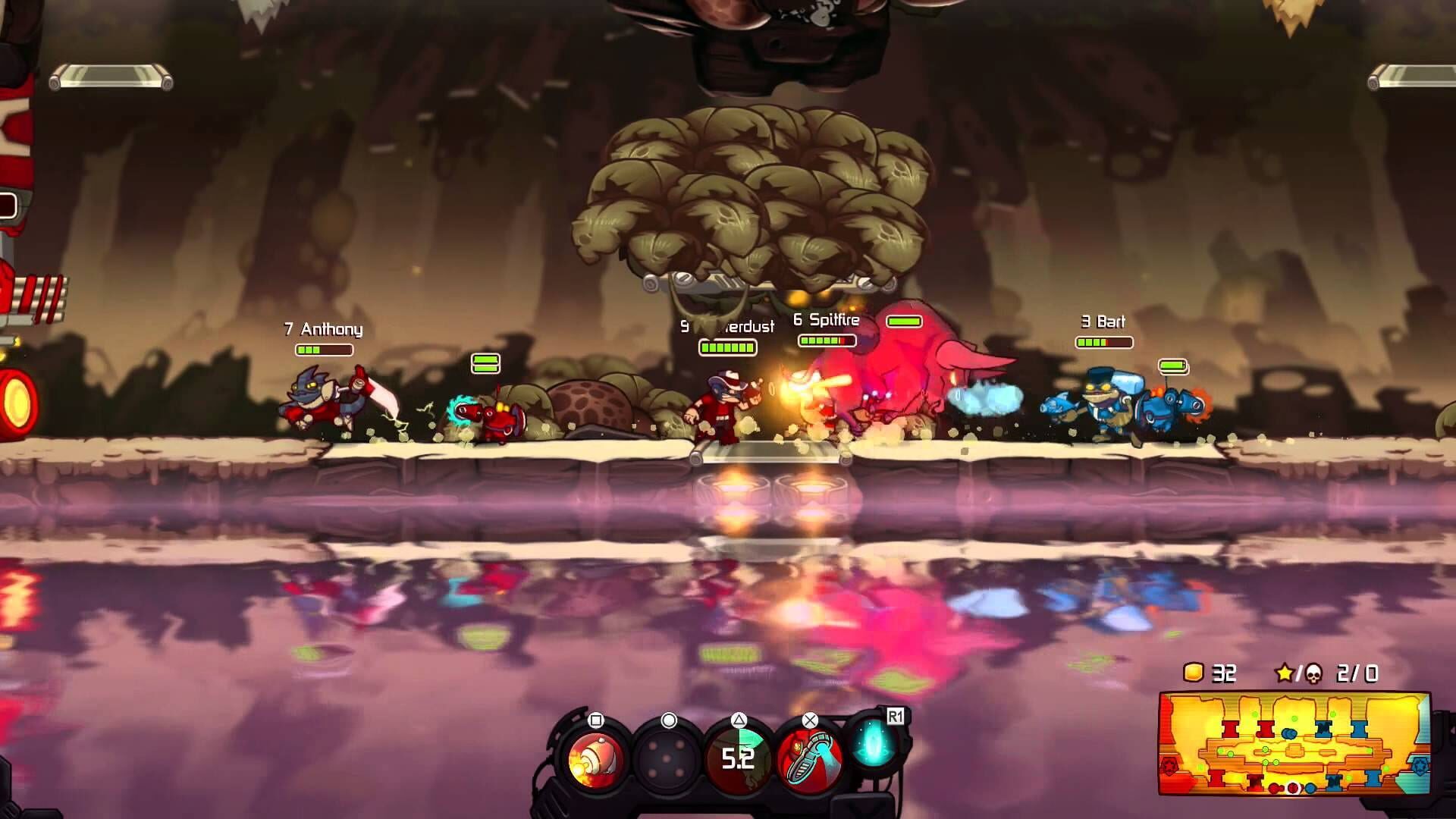 Screenshot for Awesomenauts Assemble!