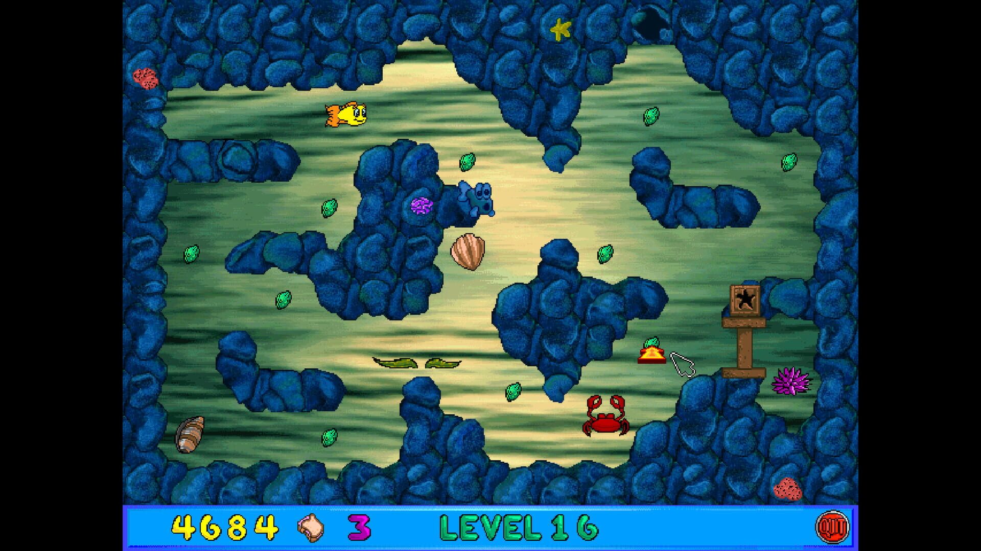 Screenshot for Freddi Fish and Luther's Maze Madness