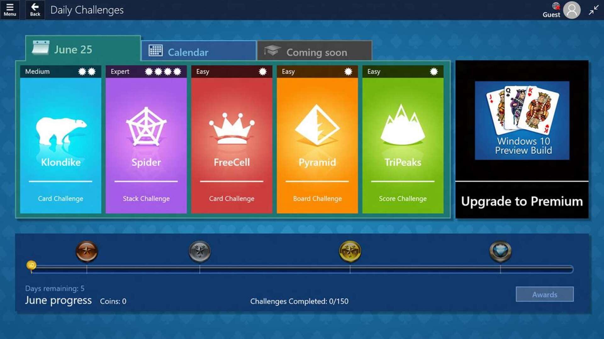 Screenshot for Microsoft Solitaire Collection