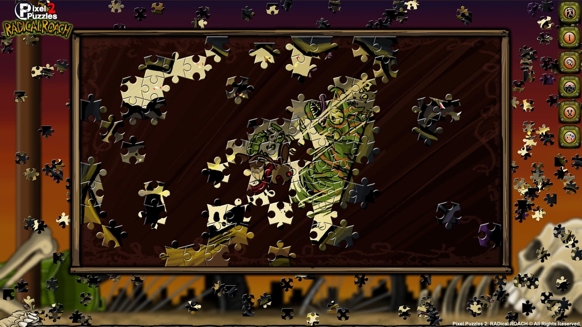 Screenshot for Pixel Puzzles 2: Radical Roach