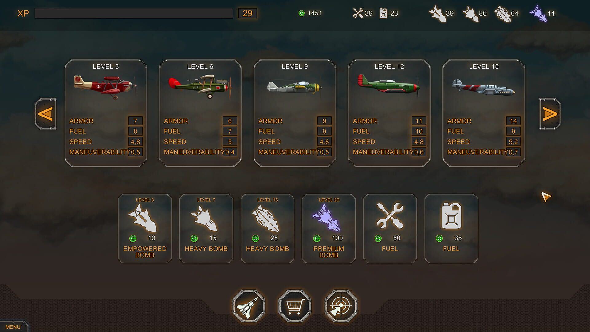 Screenshot for Aircraft Evolution