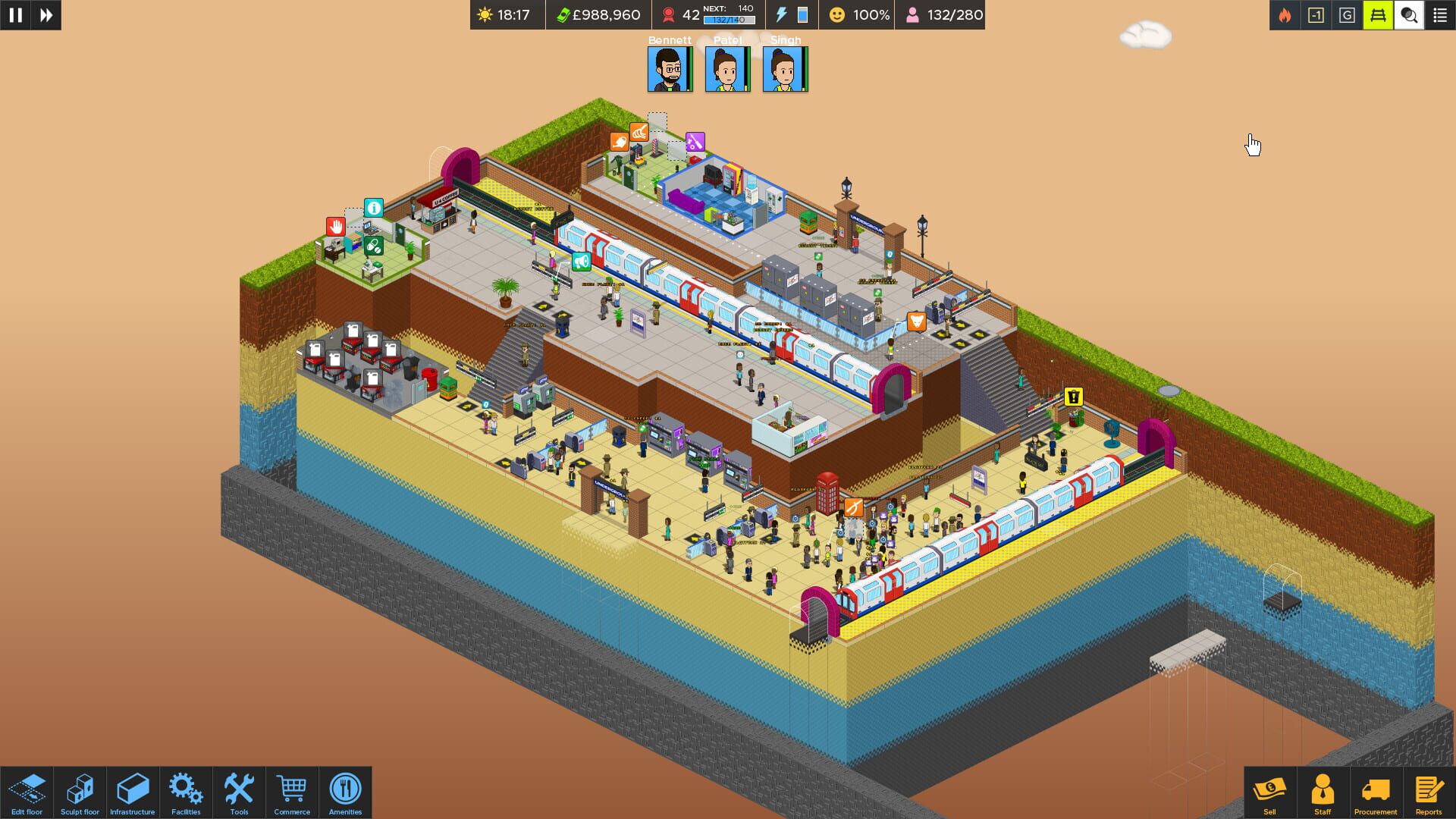 Screenshot for Overcrowd: A Commute 'Em Up