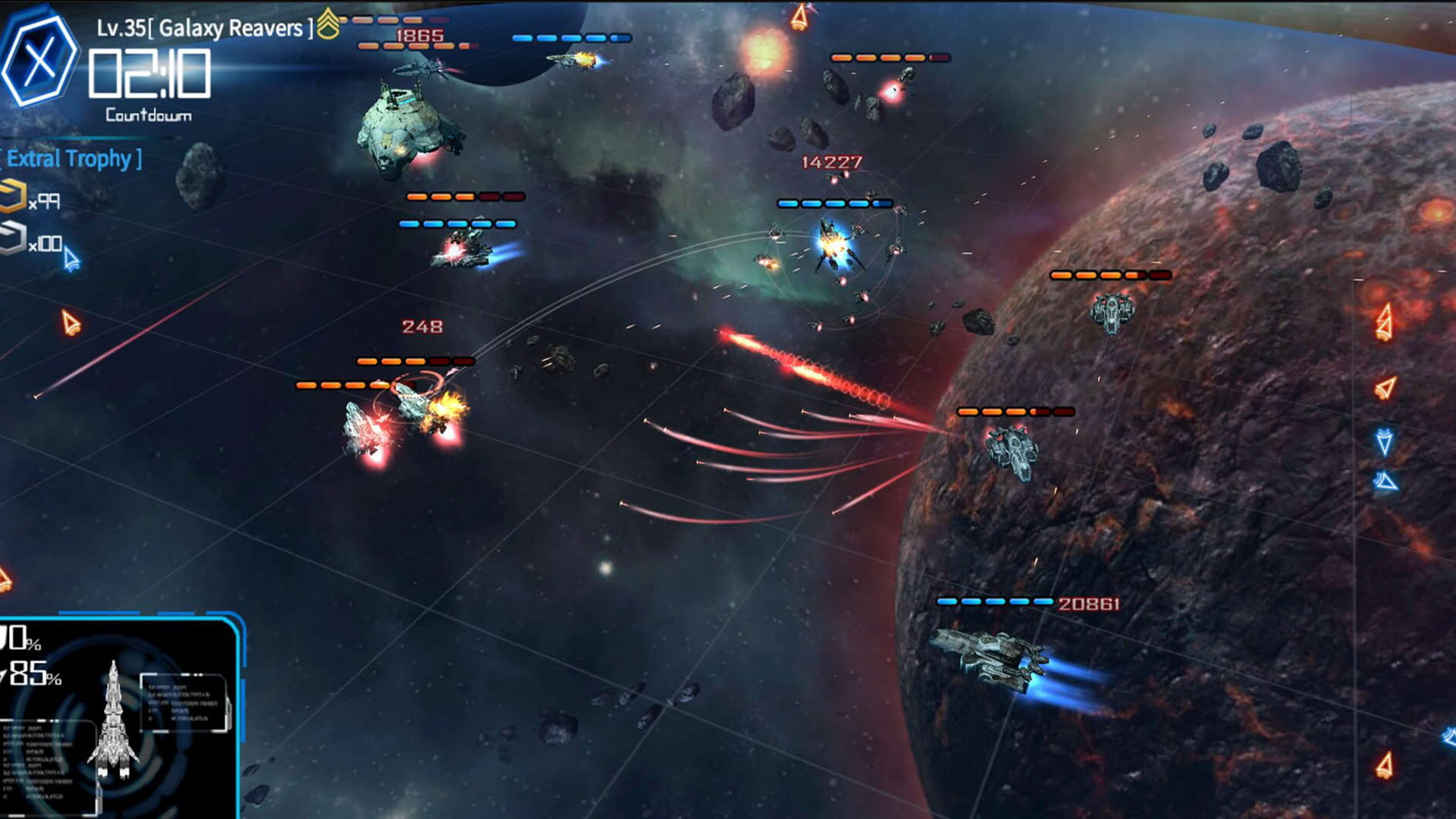 Screenshot for Galaxy Reavers