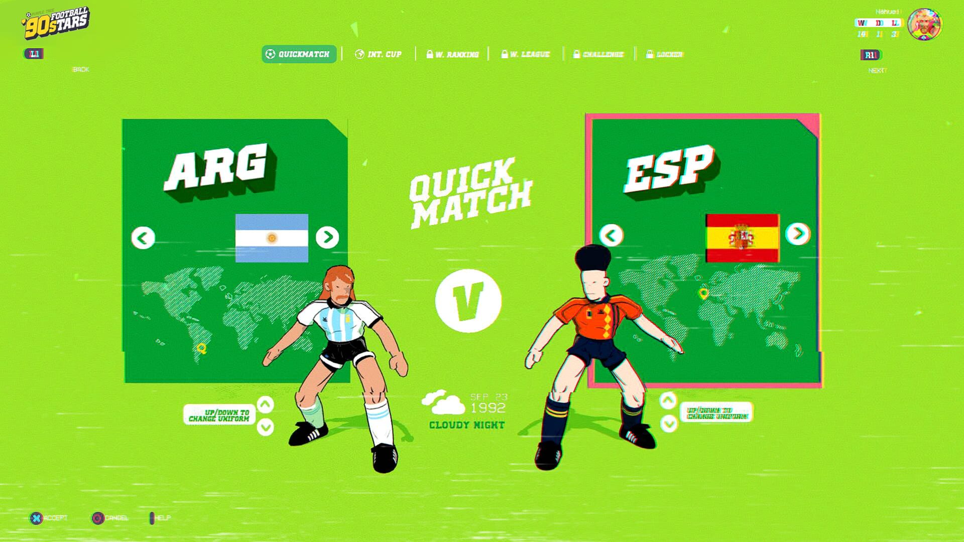 Screenshot for '90s Football Stars