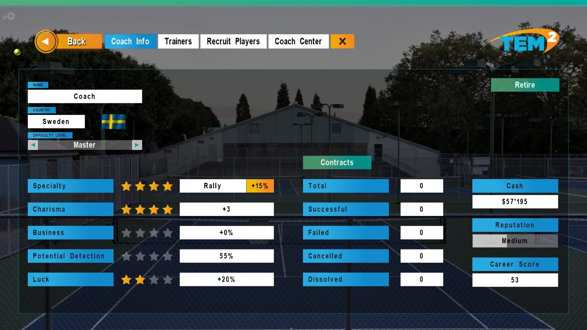 Screenshot for Tennis Elbow Manager 2