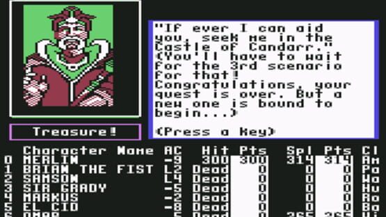 Screenshot for Tales of the Unknown: Volume I - The Bard's Tale