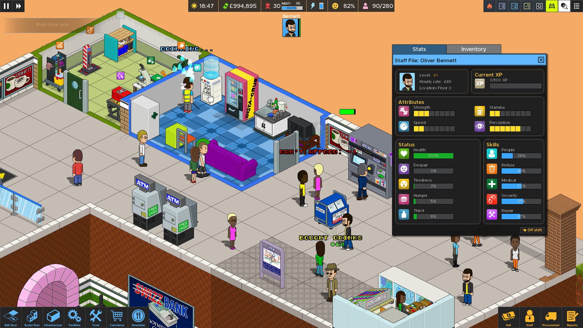Screenshot for Overcrowd: A Commute 'Em Up