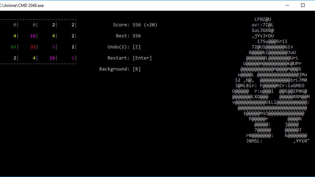 Screenshot for CMD 2048
