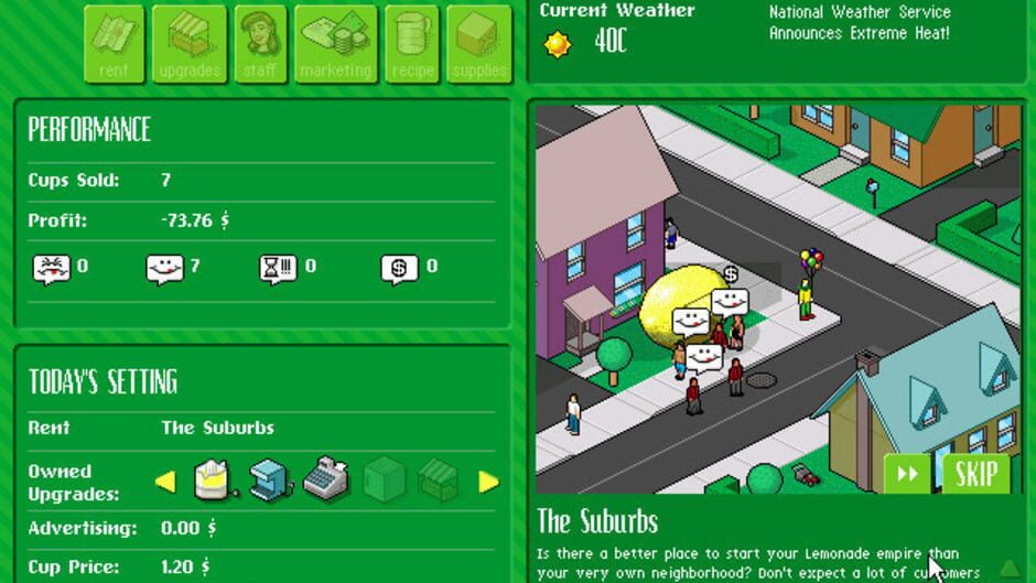 Screenshot for Lemonade Tycoon