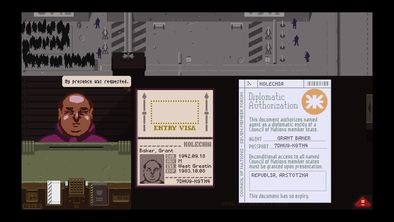 Screenshot for Papers, Please