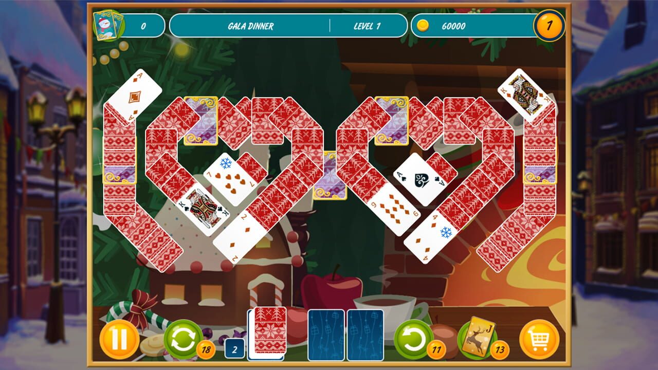 Screenshot for Solitaire Christmas: Match 2 Cards