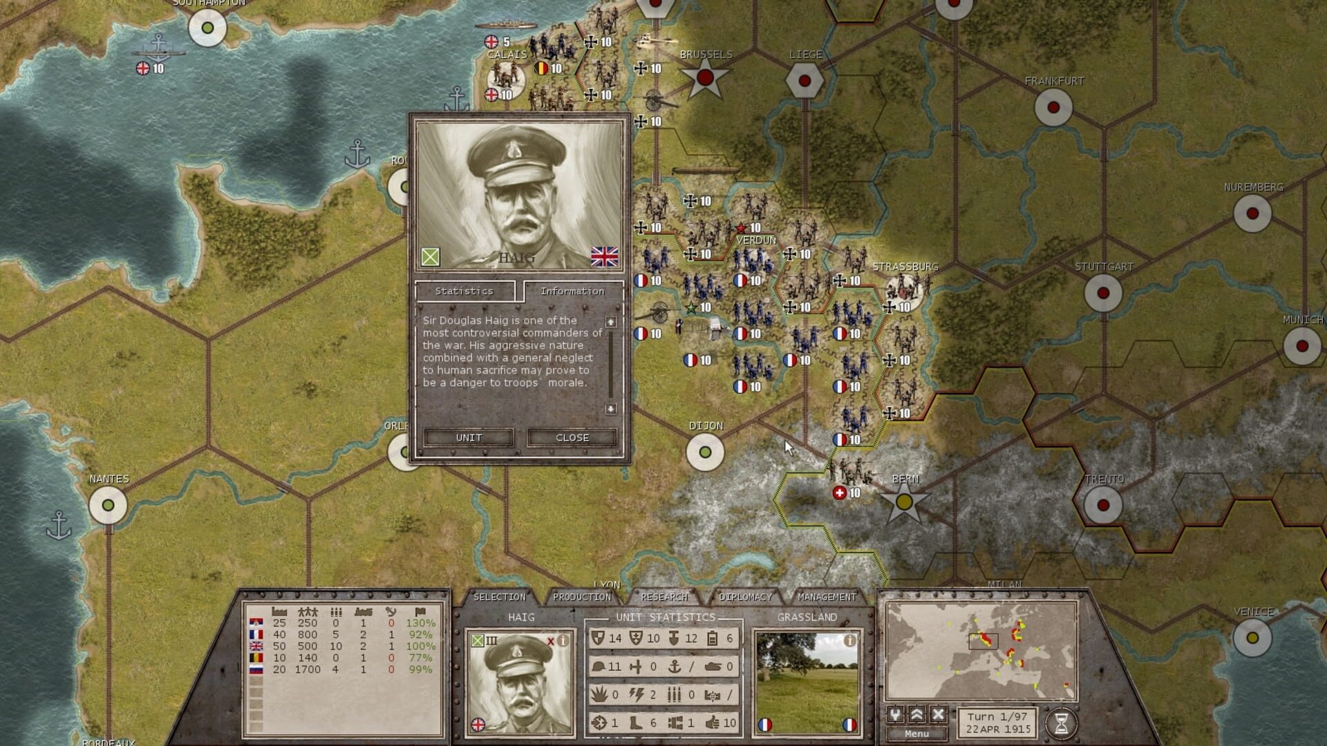 Screenshot for Commander: The Great War